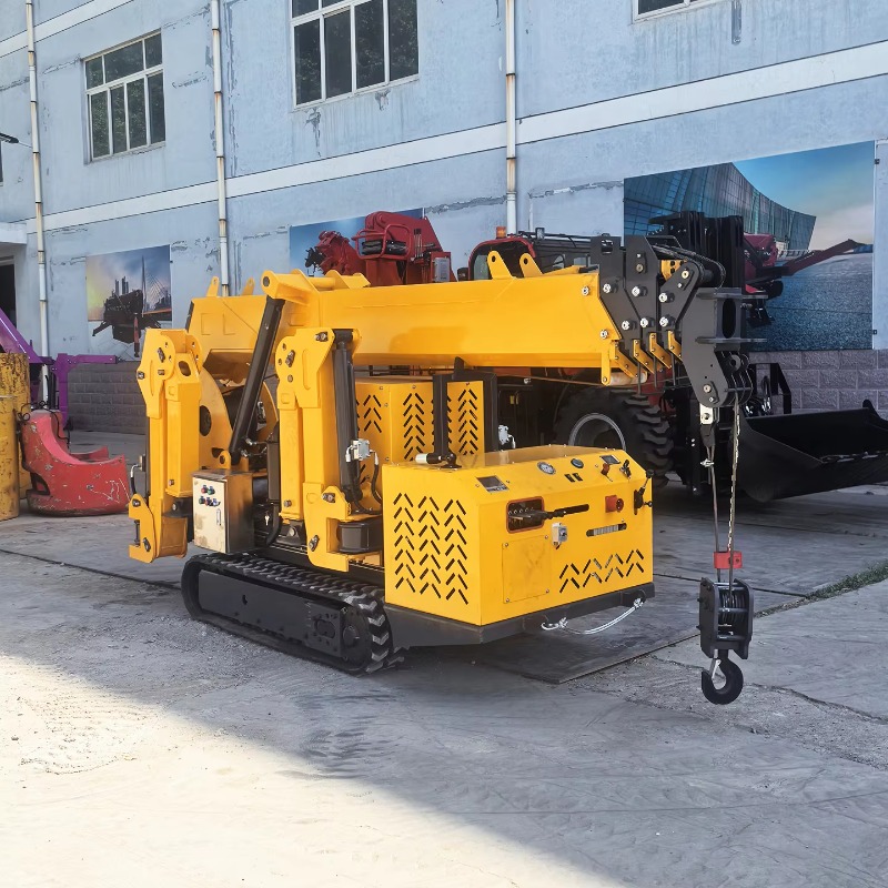 Compact Crawler Boom Lift - 1,5-Tonnen-Mini-Spinnenkran mit Diesel-/Elektroantrieb, 10,5 m Hubhöhe,