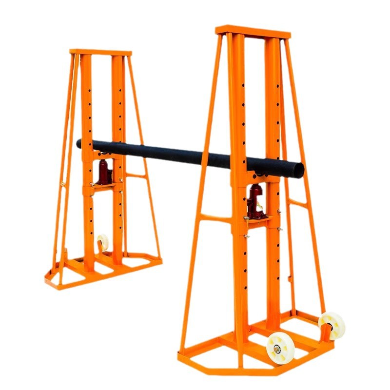 Heavy Equipment Jack - Schwerlast-Hydraulikheber für Kabelverlegung, verstellbare Bodenstützen, Kabeltrommelständer,