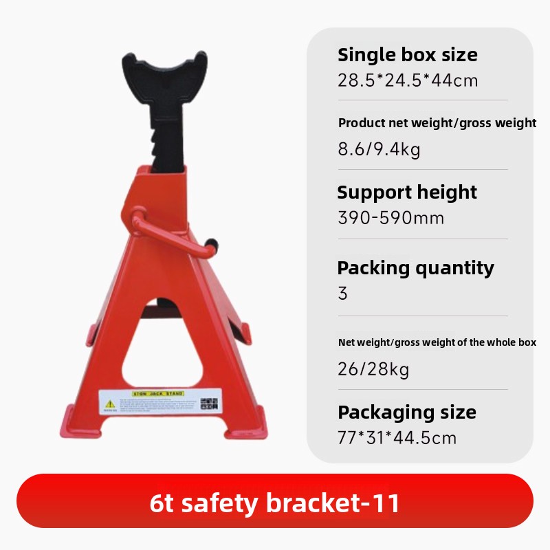 Heavy Equipment Jack Stands - Schwerlast-Garagenausrüstung Fahrzeugstützwerkzeug 12t 6 Tonnen Unterstellböcke