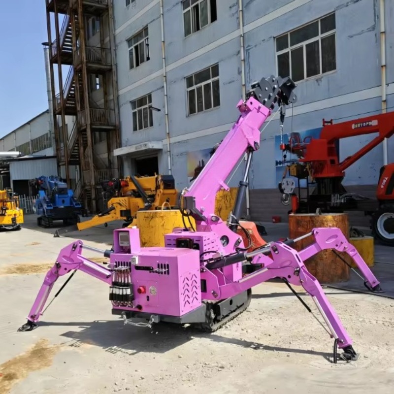 Compact Crawler Boom Lift - 7-Tonnen Ferngesteuerter Spinnenkran mit 14m Ausleger,