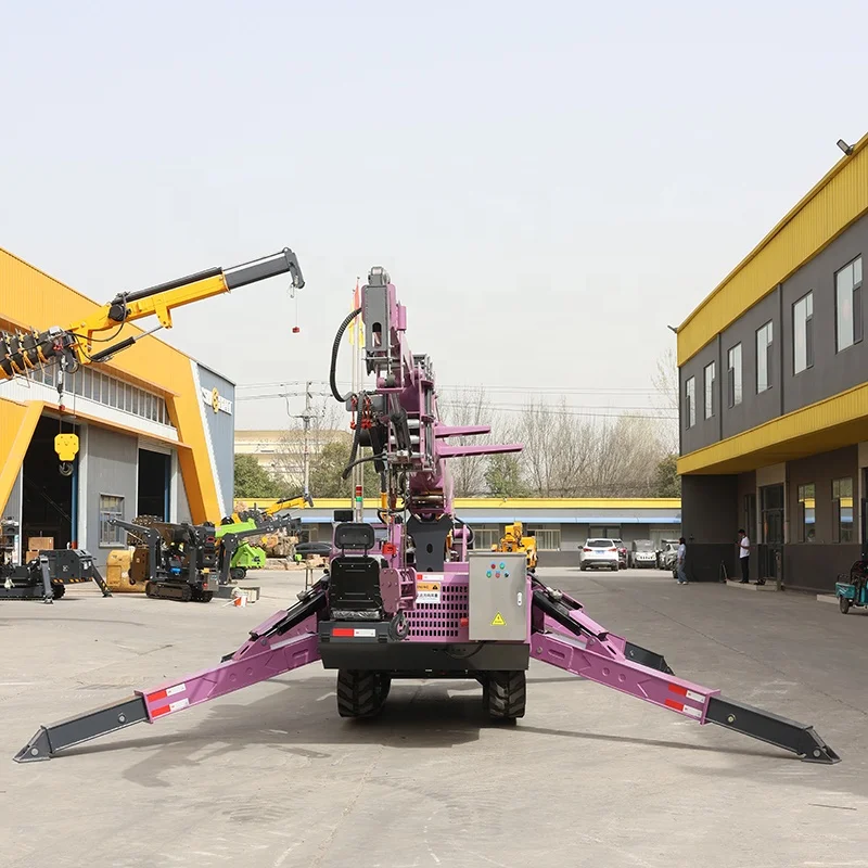 Compact Crawler Boom Lift - 10m-45m Selbstfahrende Kompakt-Raupenarbeitsbühne, Anhänger-Spinnenarbeitsbühne für unwegsames