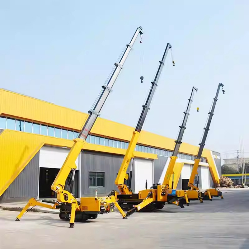 Compact Crawler Boom Lift - Raupenkran Kompakter Hydraulischer Ferngesteuerter Spinnenkran Hybrid-Angetriebener