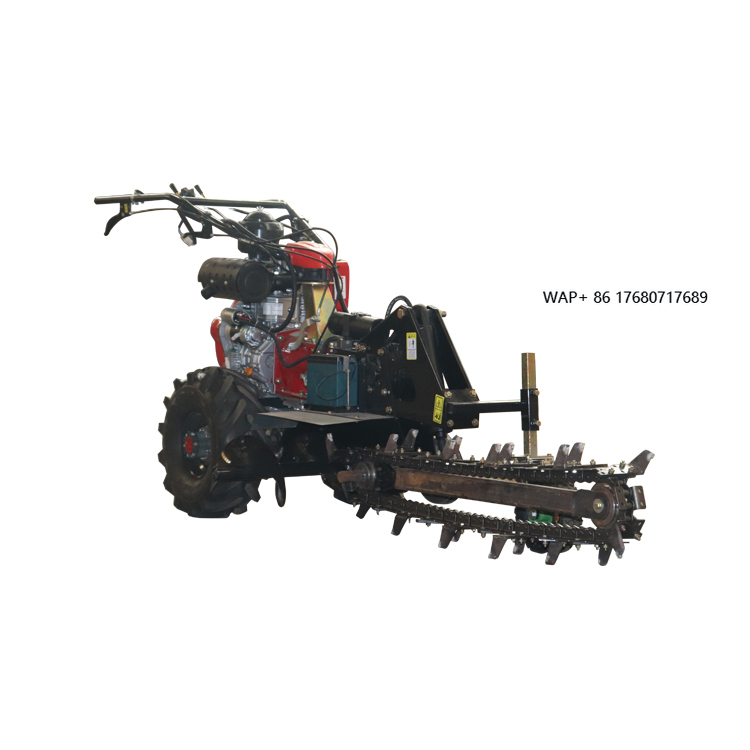 Trencher Machine Small - Handgeführte Kleine Grabenfräse, Grabenfräsmaschine Mini, Grabenfräse