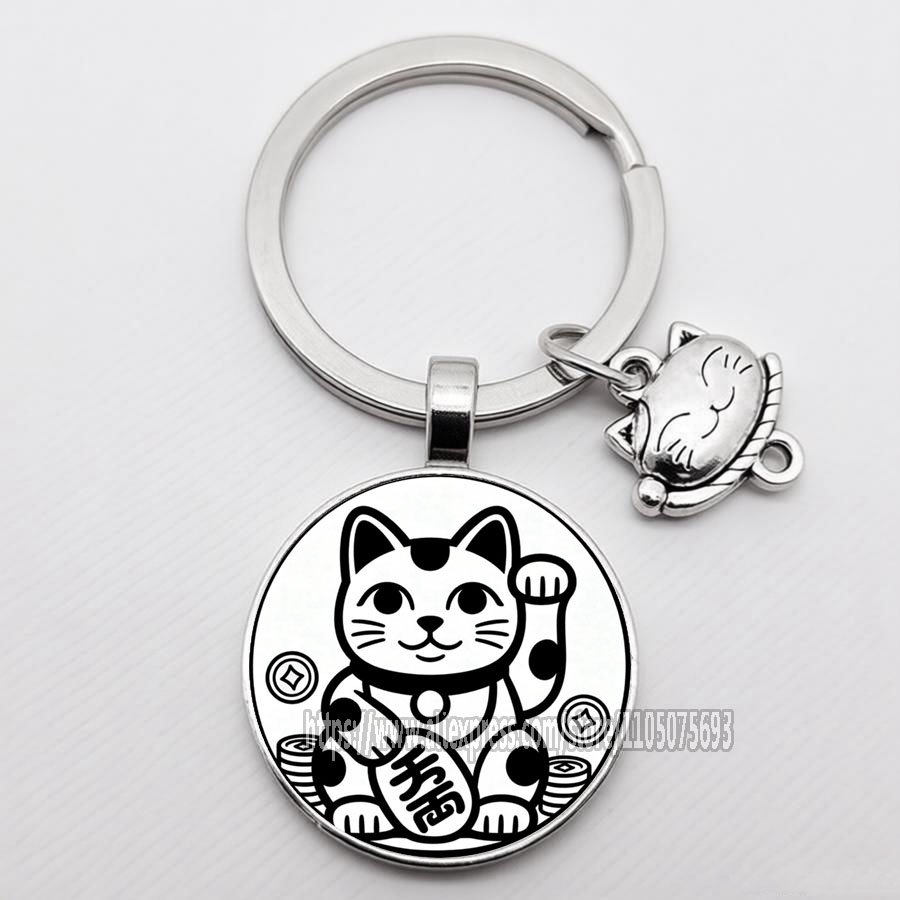 Modischer Glückskatzen-Schlüss – Heavy Equipment Keychain Bewertung und Preis