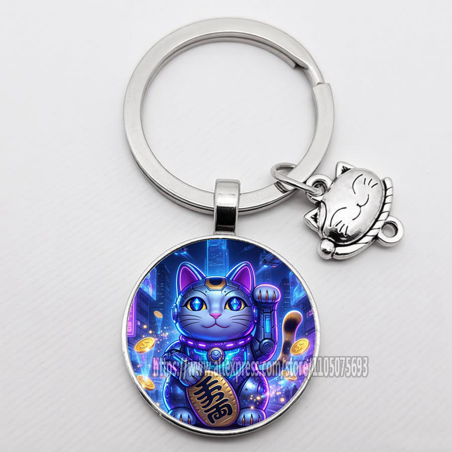 Modischer Glückskatzen-Schlüss – Heavy Equipment Keychain Bewertung und Preis