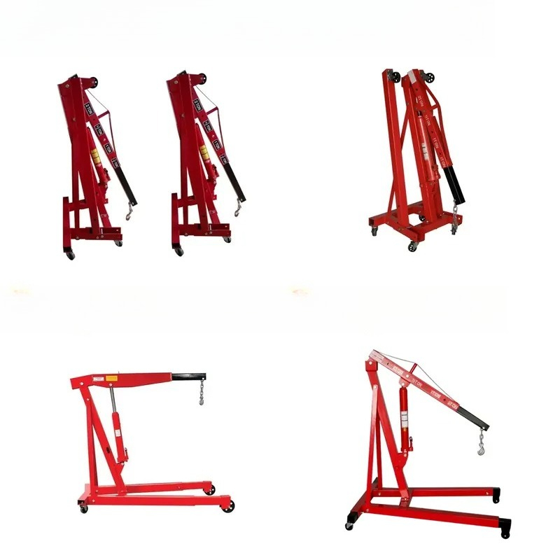 Tragbarer 1T Motorwerkstattkra – Heavy Equipment Jack Stands Bewertung und Preis
