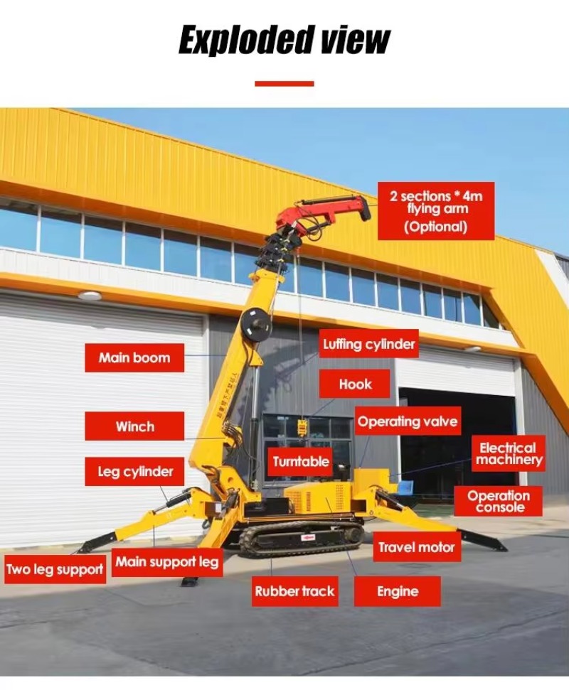 8T Hydraulischer Spinnenkran S – Heavy Equipment For Construction Bewertung und Preis